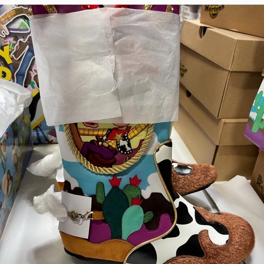 Disney Irregular Choice Toy Story Woody & Bullseye Limited Edition Boots - Picture 3 of 8
